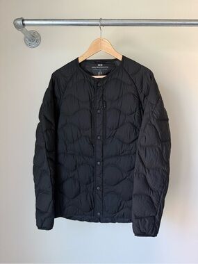Uniqlo White Mountaineering Men’s Black Ultra Light DownQuilted Insulated Jacket